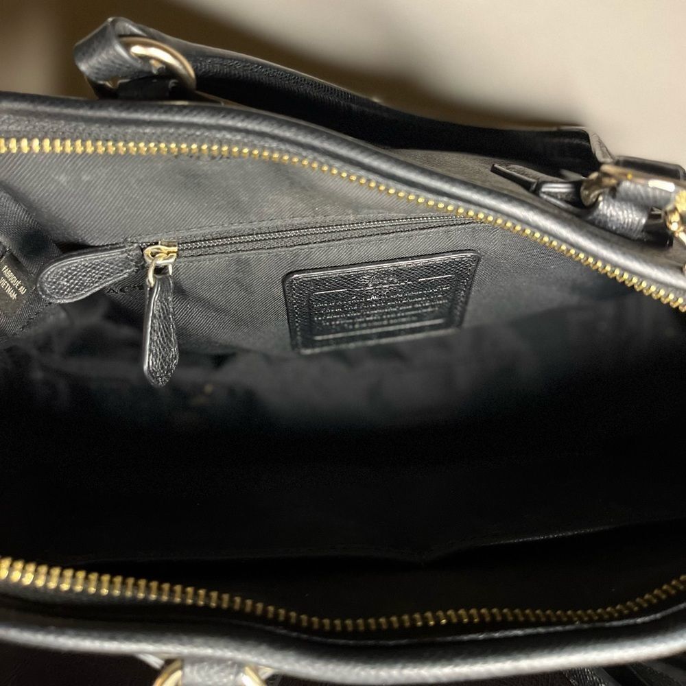 Coach Purse In Black Pebble Leather Nolita Satchel Women’s Bags 35650​​​ - Picture 11 of 16